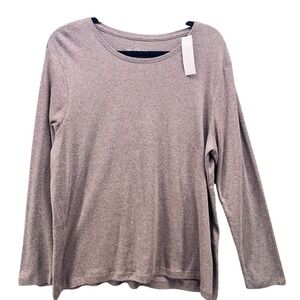 Chicos Long Sleeve‎ Shirt Tan XL